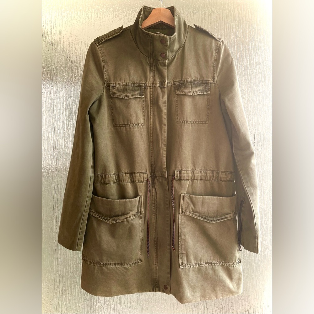 Olive Green Women's Parka Jacket